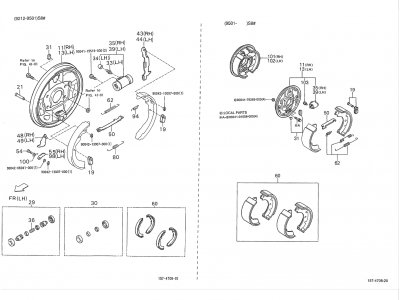 Chair disk support rear